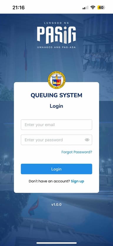 Pasig Queuing Management System